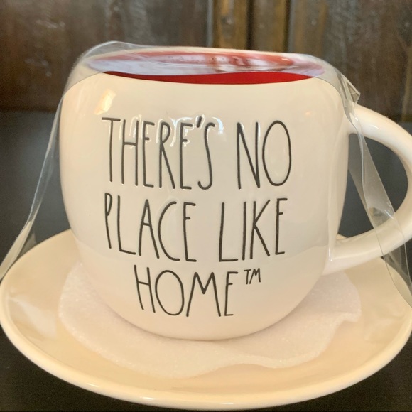 Rae Dunn THERE’S NO PLACE LIKE HOME Wizard of Oz Double Sided Mug and Saucer Set - Picture 5 of 12